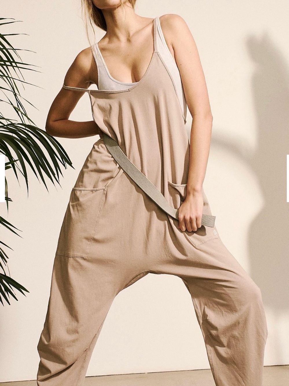 Free People Hot Shot Onesie in *Oat*
